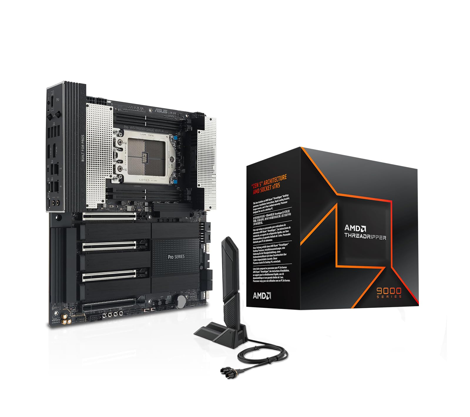 Amazon.com: AMD 9970X Processor with ASUS Pro WS TRX50-SAGE CEB